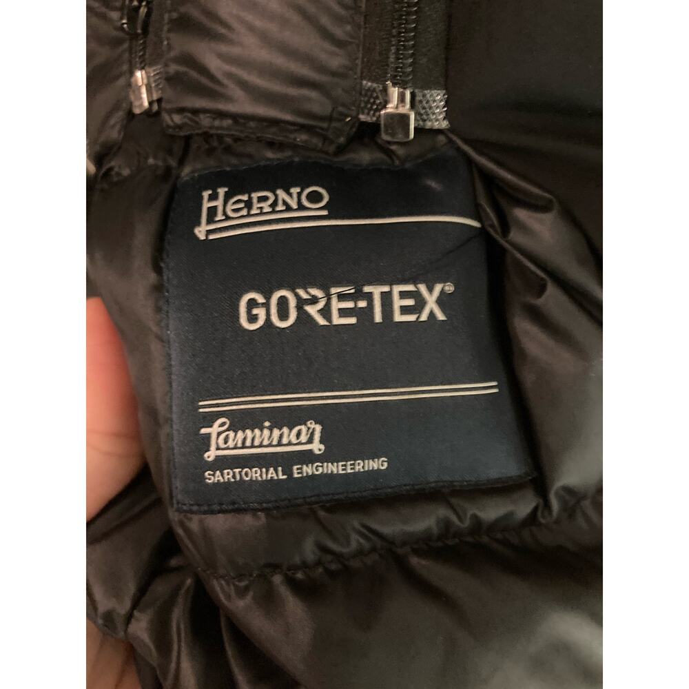 Herno Laminar Black Waterproof Gore-tex Down Jacket Hood & Gilet ~ Sz 40 - Picture 7 of 10